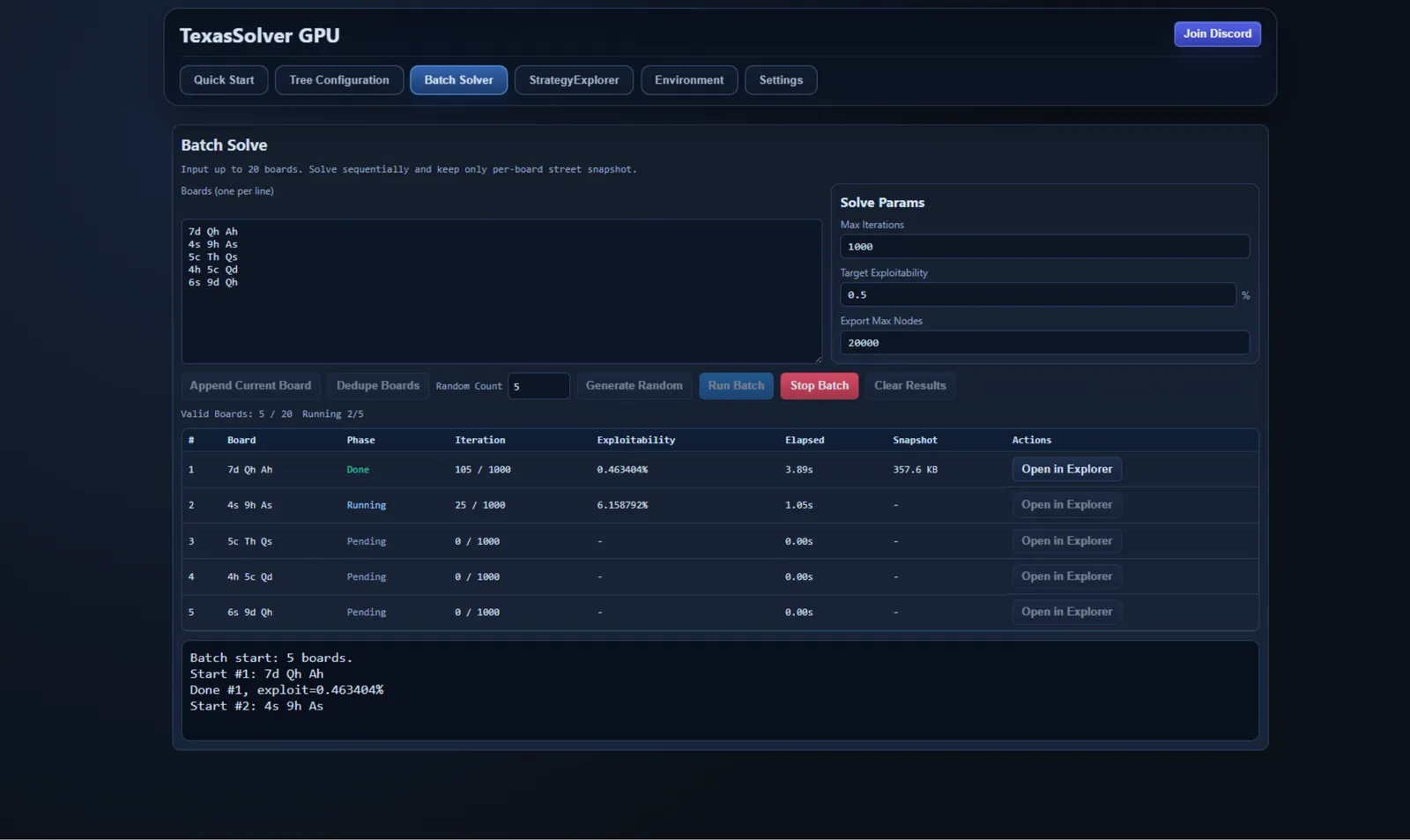 TexasSolver GPU batch solving
